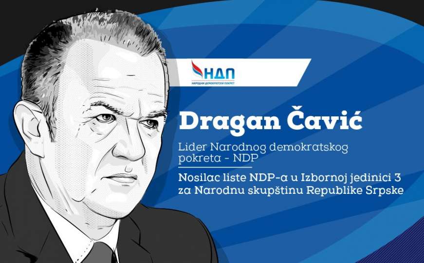 Infografika: Dragan Čavić, Lider NDP-a 